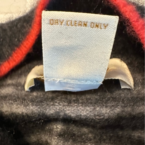 PECK & PECK  Cashmere Women's Gray Striped Sweater Tunic  Size L. (A4 - Picture 8 of 11